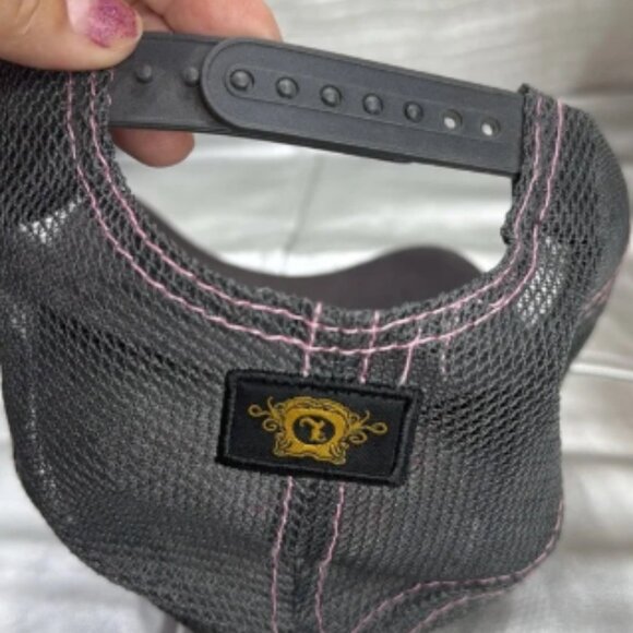 (W4) Leader LOGA Adjustable Vintage Cap with Beaded and Distressed Flower Design - Picture 9 of 9